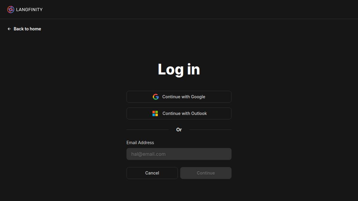 交互1: Log in