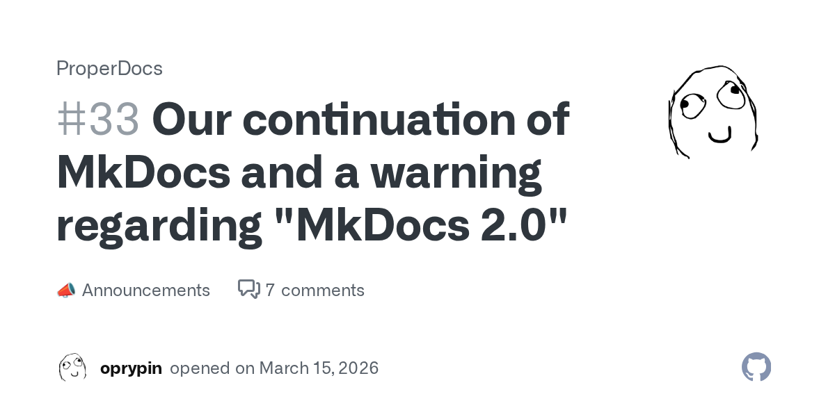 MkDocs社区分支发布与版本警告