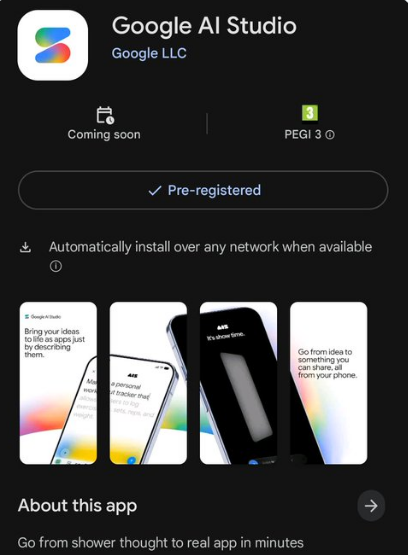 Google AI Studio移动应用上线，降低开发门槛