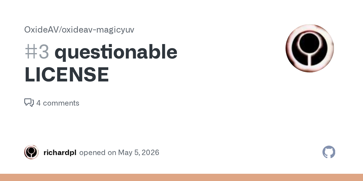 FFmpeg开发者指控OxideAV违规使用其代码