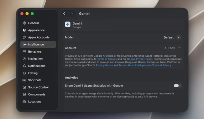 Xcode 27原生集成Gemini，苹果AI编程生态再升级
