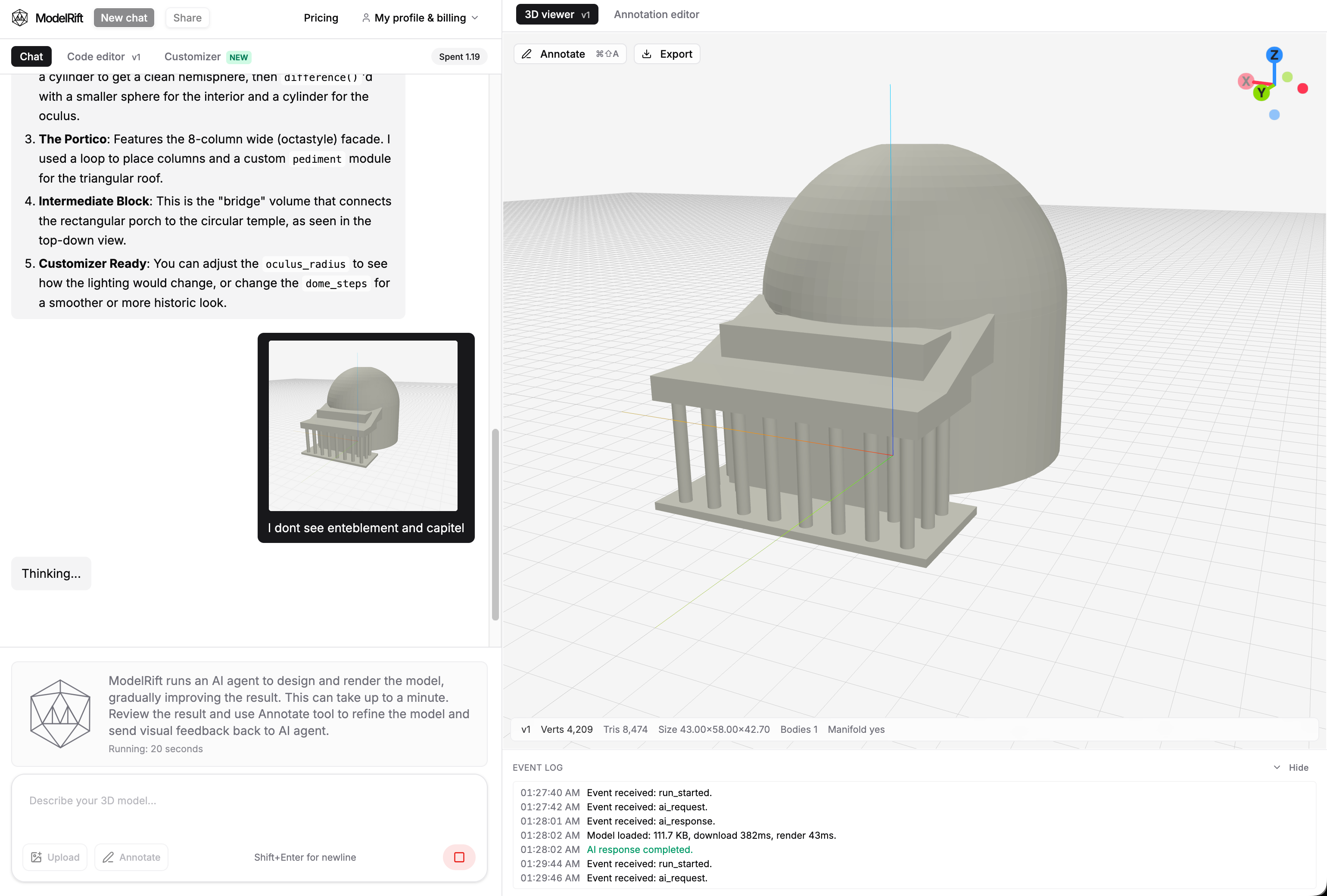 Antigravity 2.0登顶OpenSCAD建筑3D基准测试
