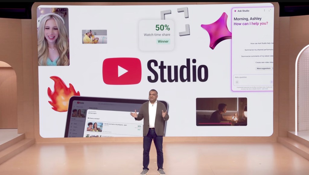 YouTube为创作者推出多项AI新功能 封面图
